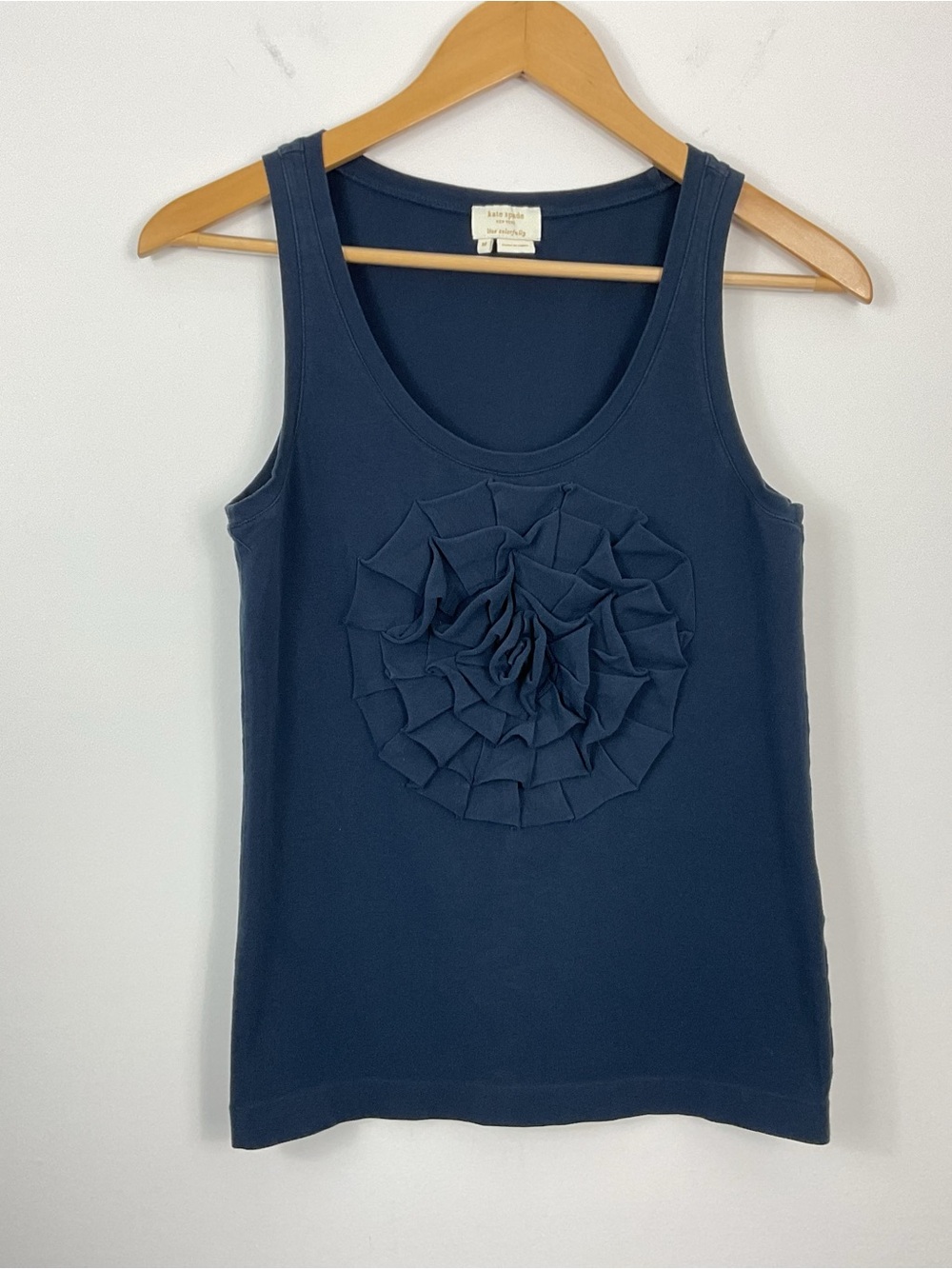 Kate Spade Ruffled Flower Tank Top Womens Size Medium